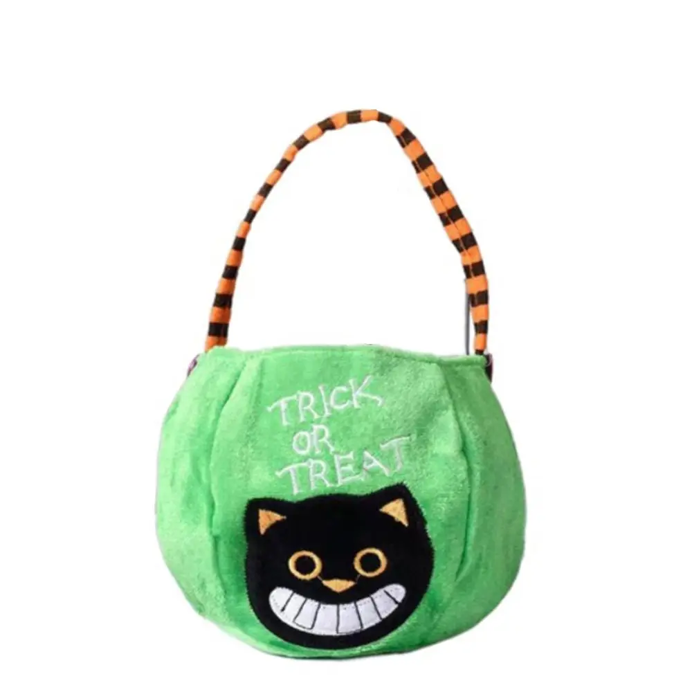 

Счастливый Черный Кот Ведьма Тыква Сумочка Подарочная Сумка Кошелек или Удовольствие Хэллоуин Сумка Конфеты