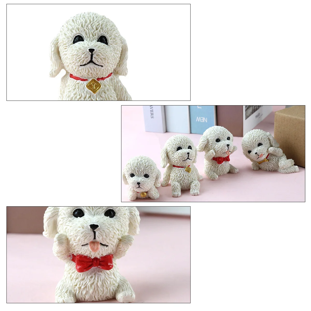 

4 Pcs Lifelike Figurine Exquisite Desktop Decor Unique Ornament Adornment Excellent Workmanship Practical
