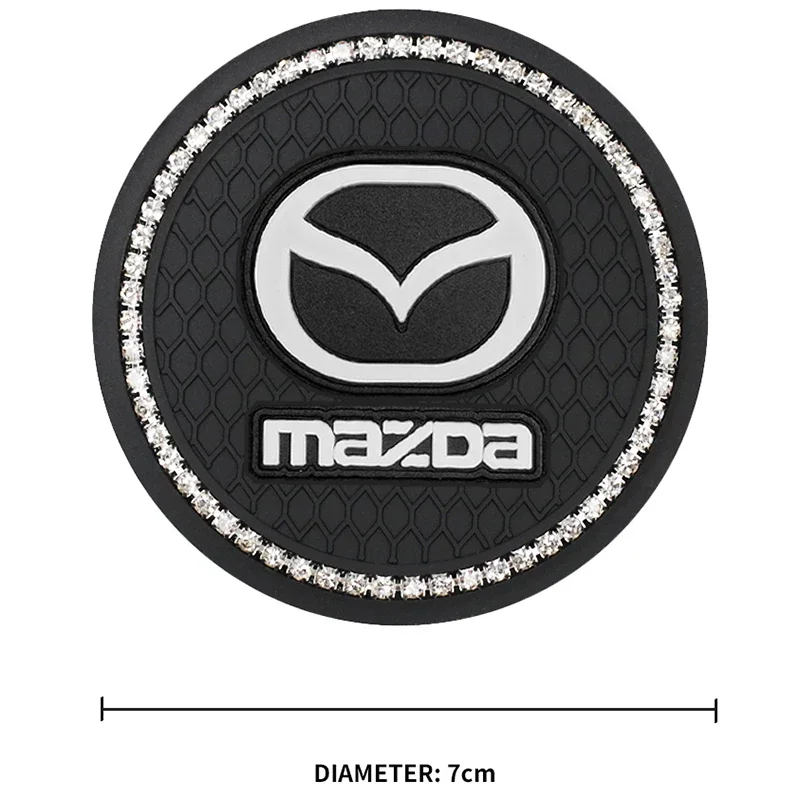 2pcs Silica Gel Car Interial Cup Coasters Anti-slip Mat Sets for Mazda MS CX5 CX3 CX9 CX7 CX6 6 Protege Axela RX7 MX5 CX9 Atenza