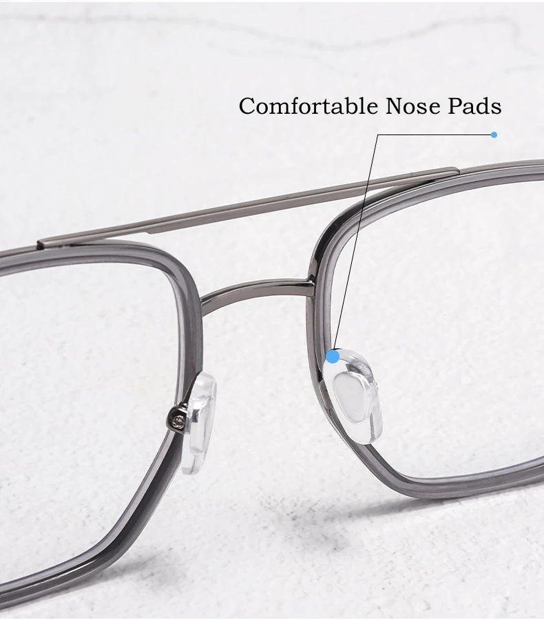 YIMARUILI Doppel Strahl Retro Acetat Brillen Ultra Licht Reinem Titan Optische Brillen Rahmen Männer Und Frauen L1361 – Detail 7