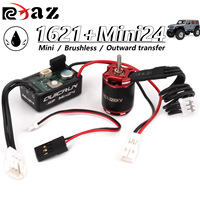 RCXAZ 1621 Brushless Outrunner Motor 3200kv/3600kv & Mini24 ESC Kit for 1/24 1/18 RC Creper Axial SCX24 TRX4M Upgrade