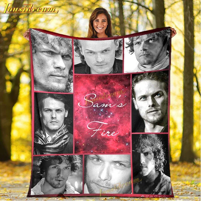 Outlander Blankets War Love Print Sofa Blanket Tv Series Blanket Anime Blanket Soft Blankets Bedspread Throw Blanket Gift
