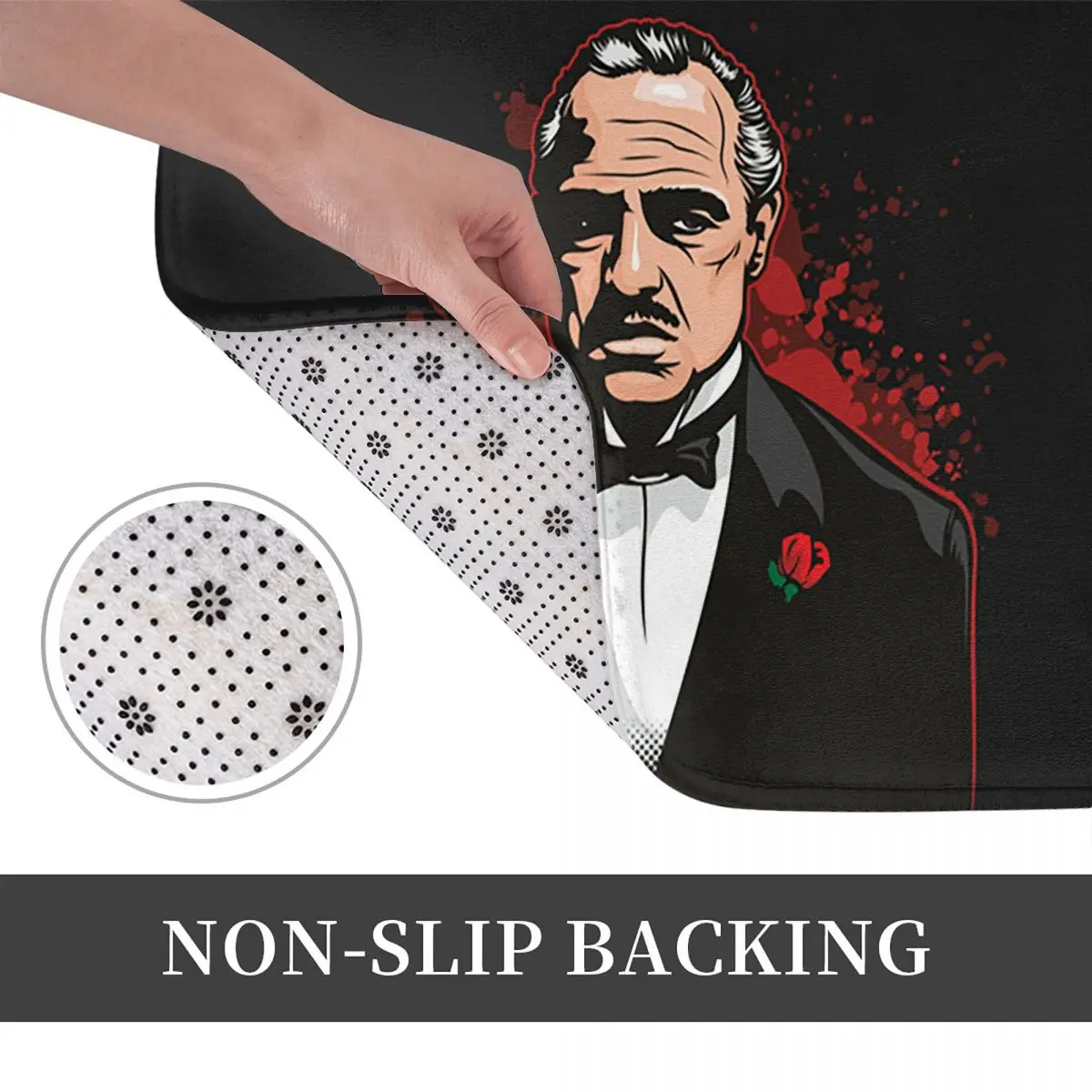 The Godfather Don Vito Corleone Doormat Kitchen Entrance Home Floor Mat Non-slip Carpet Rug for Bedroom Footpad Mats