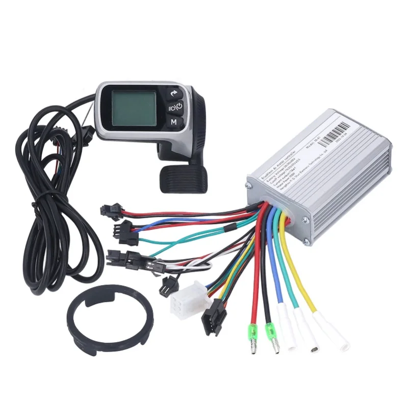

24V 36V 48V 350W Motor Controller With LCD Panel With Thumb Throttle For Electric Bike Scooter Repair Parts