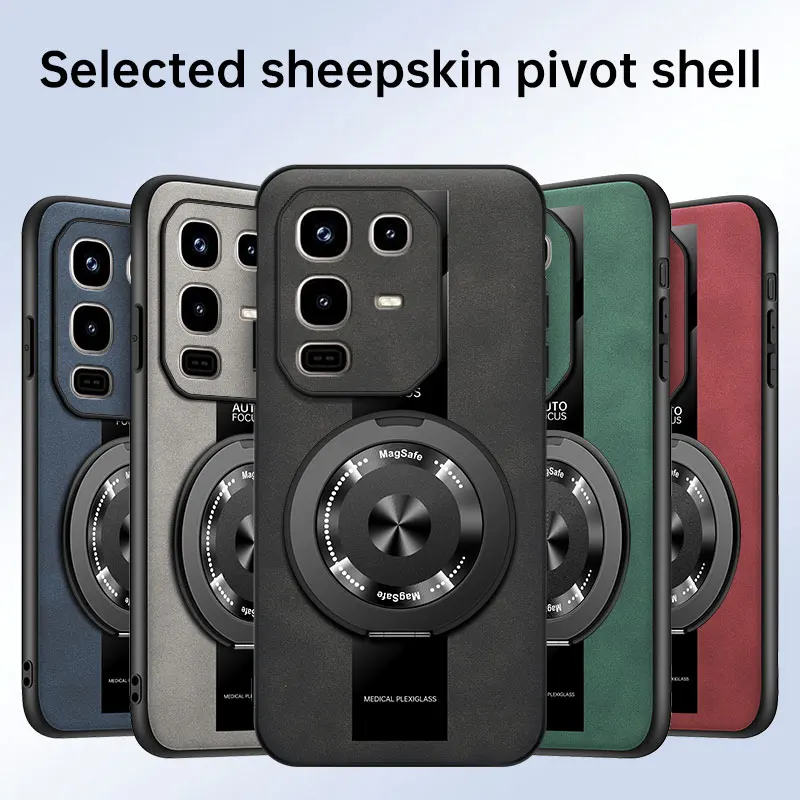 Etui 360 dla Infinix Note50 Pro 50S °   Obrotowy Stojak Pokrowiec ze Skóry Jagnięcej Porsche do Infinix Note 50 Pro+ 50 X Odporny na Wstrząsy Bumper Funda — zdjęcie produktu 6