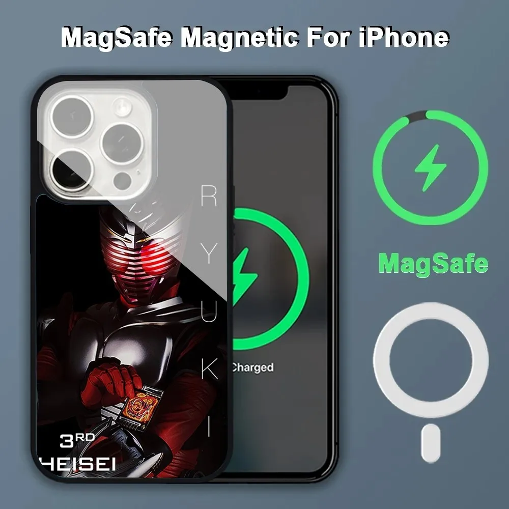 K-Kamen Rider Phone Case For IPhone 15 14 13 Pro Max 11 12 Mini Alex Mirror For Magsafe Wireless Charging Cover