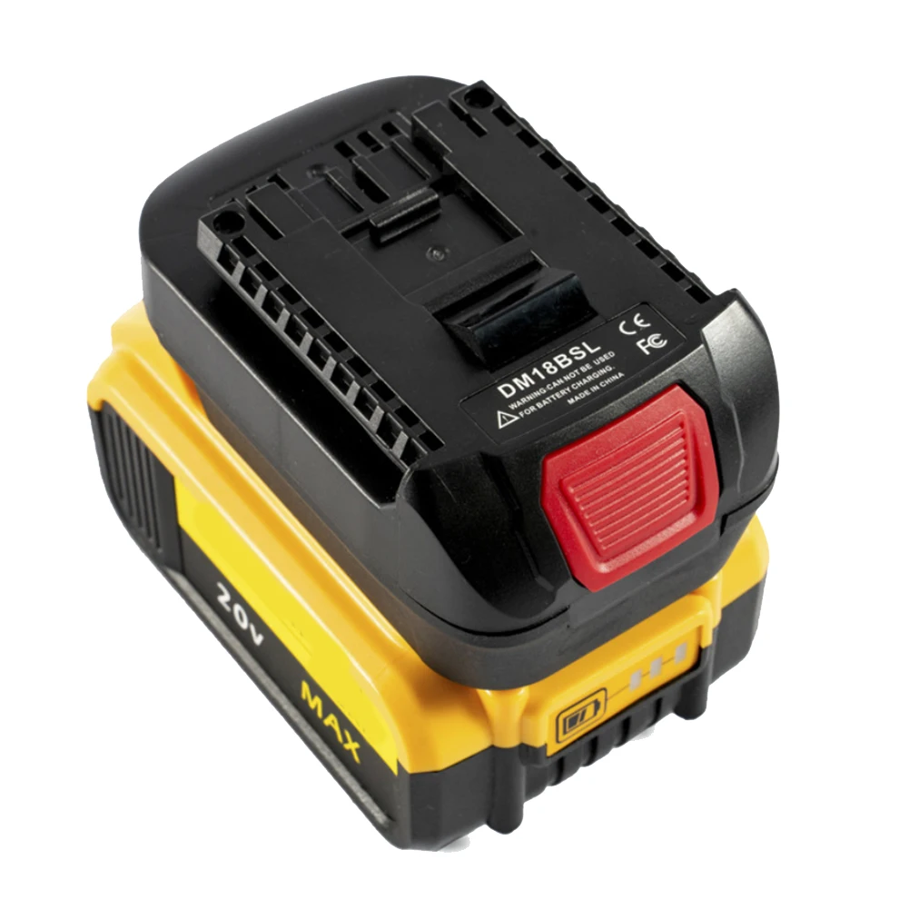 DM18BSL Battery Converter Adapter for Milwakee 18V and for Dewalt 20V Li-Ion Battery Used to for Bosch 18V Tool Battery