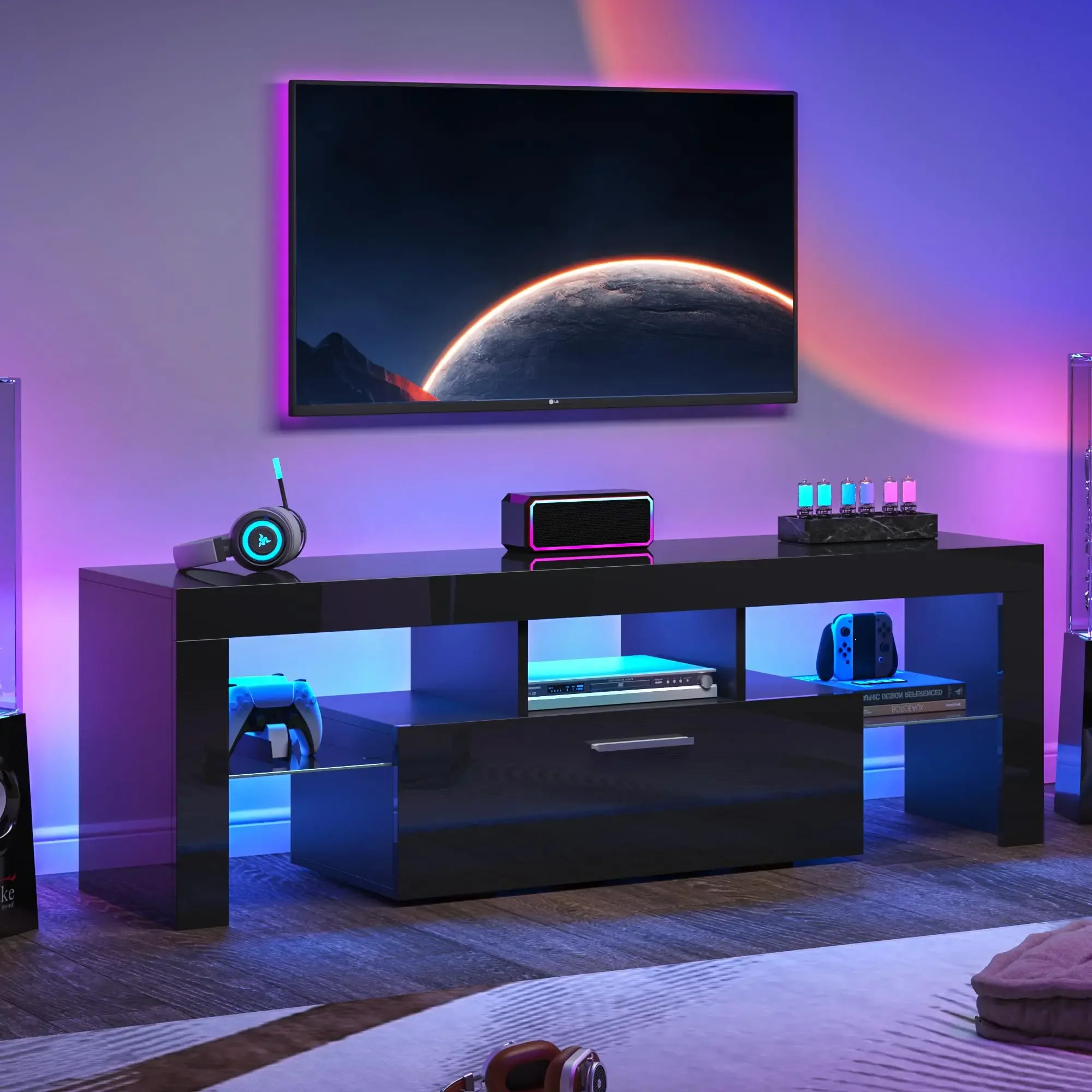 

--Modern Hotel Home Furniture Luxury Design High Quality Glossy Wood TV Stand