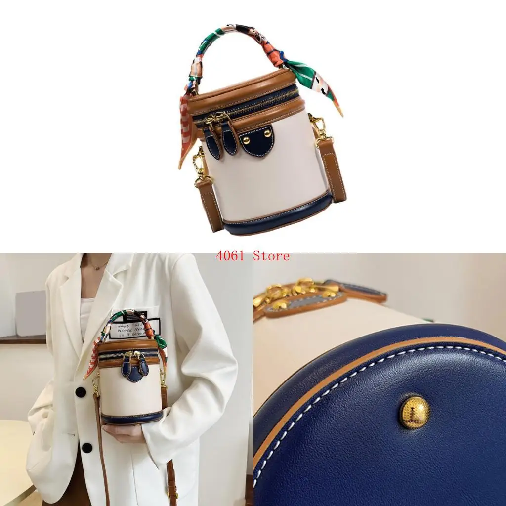 

Women Bag Korean Styles Shoulder Bag Cylinder Bag Crossbody Bag Bucket Bag