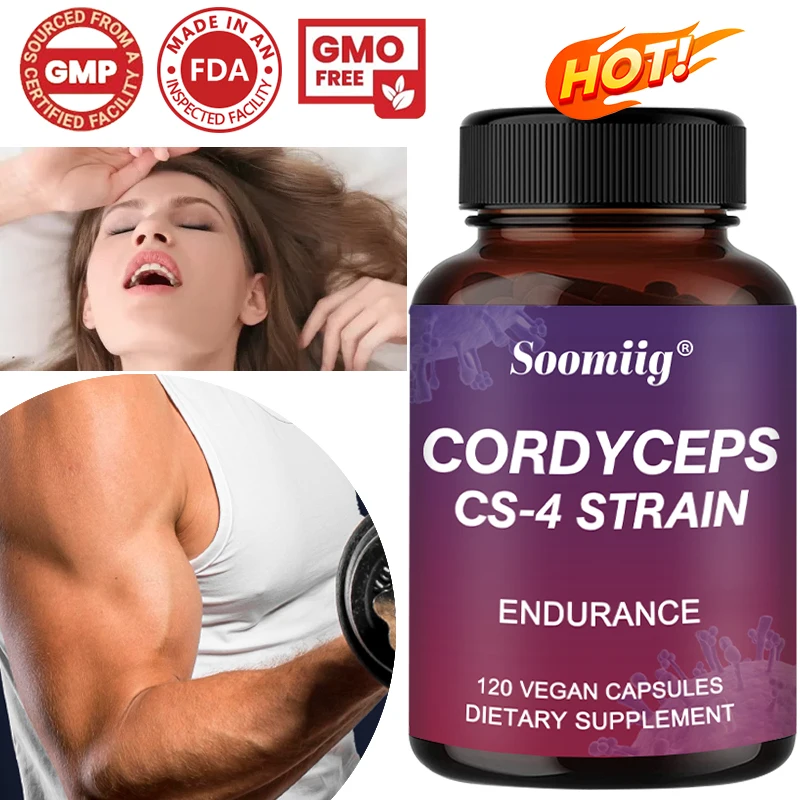 

Natural Cordyceps CS-4 Strain Supplement 120 Vegetarian Capsules | Immune Respiratory and Cardiovascular, Non-GMO