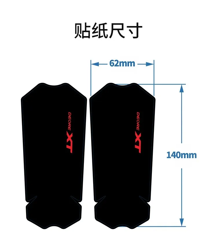 M8100 XT Crankset Decals Deore Crank Protection DIY Stickers Covers Fit for Shimano M8100 XT Cranks Decals Decoration