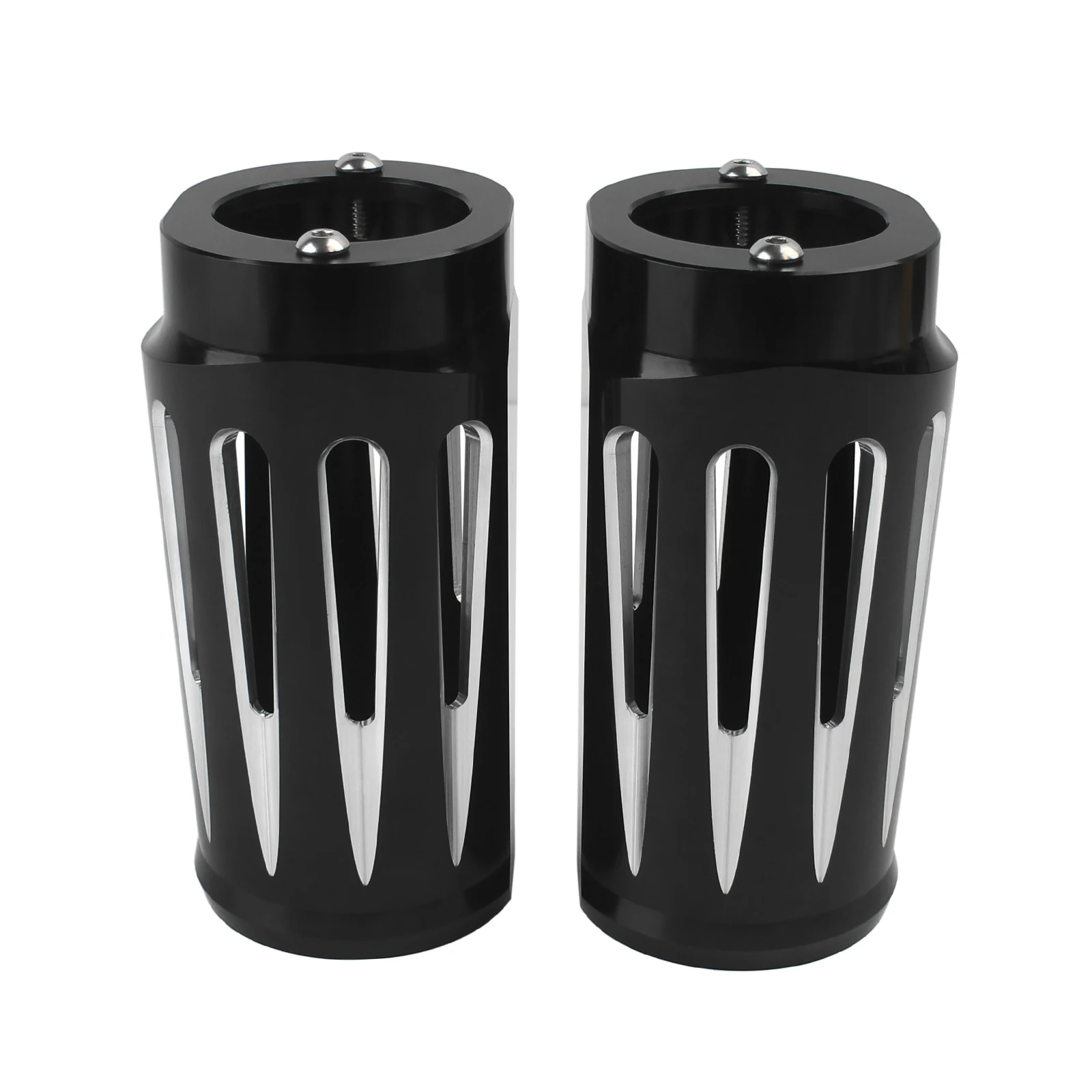 Motorcycle Fork Boot Slider Cover Cow Bell For Harley Touring Street Glide Road Glide Electra Glide Road King Trike 1984-2025