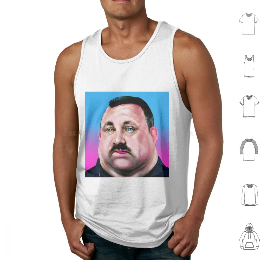 Paul Blart-80s Airbrush-Variation 1 Tank Tops Vest Sleeveless Paul Blart Kevin James Adam Sandler Sandlerverse Film