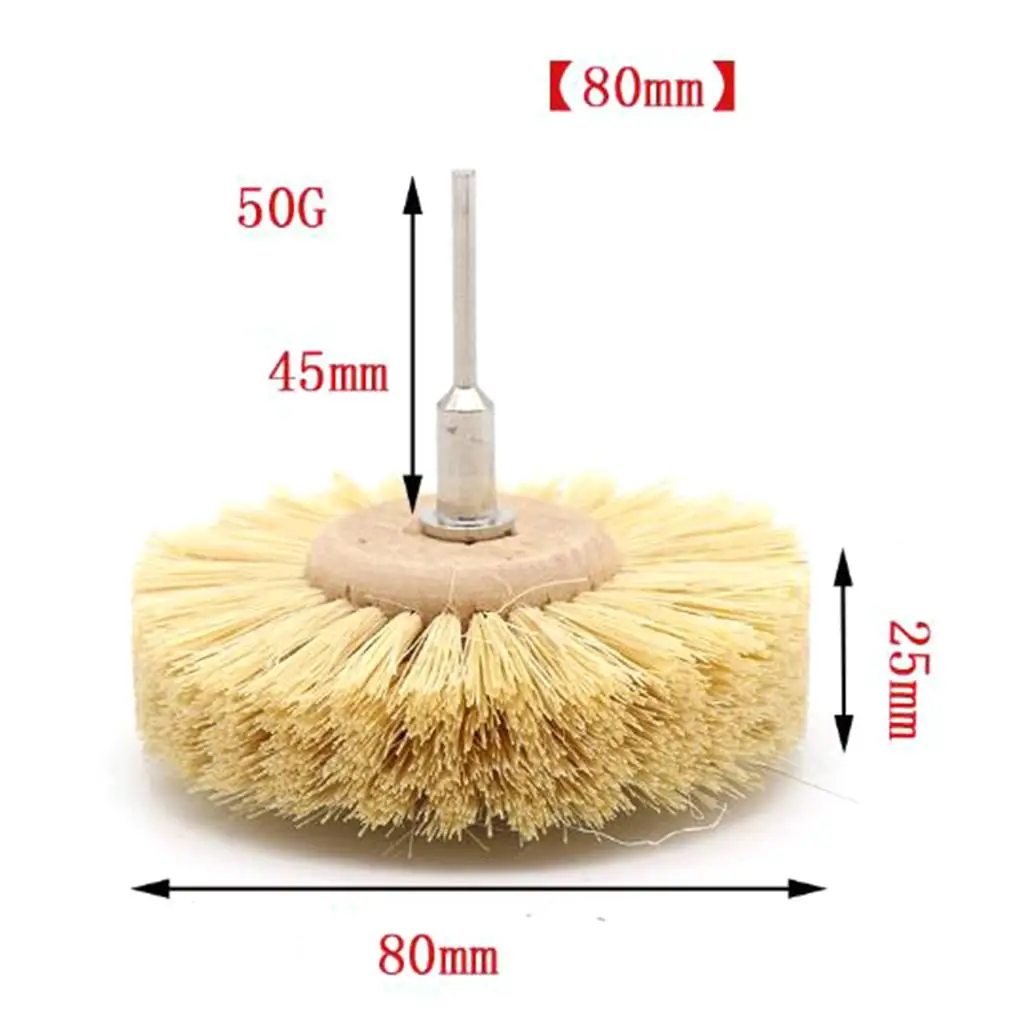 Wheel Pad Brushes 3 Inch Polishing Brush for Rotary Tools Jewelry Buffing Walnut Bodhi Bead Care