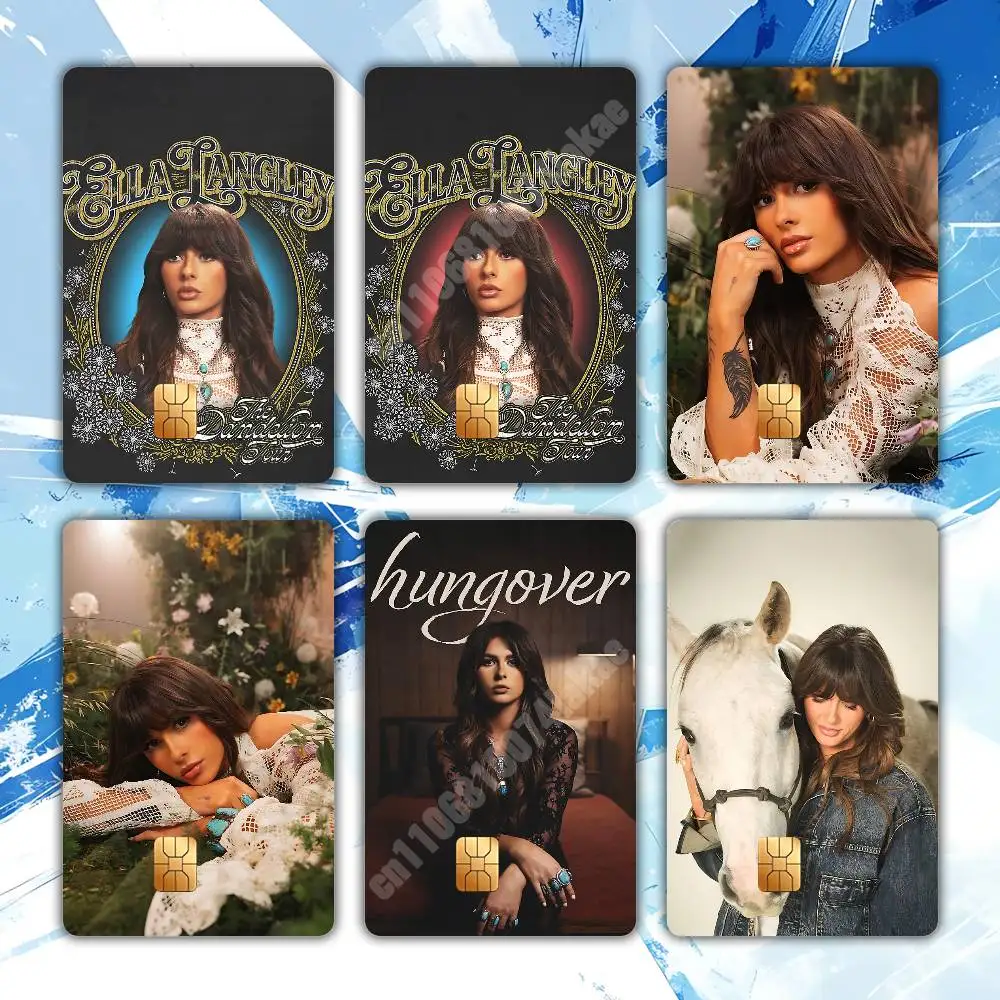 E-Ella L-Langley Dandelion Choosin' Texas Sticker for NFC ID Card Film Skin Credit Bank Card Artistic Pattern Design