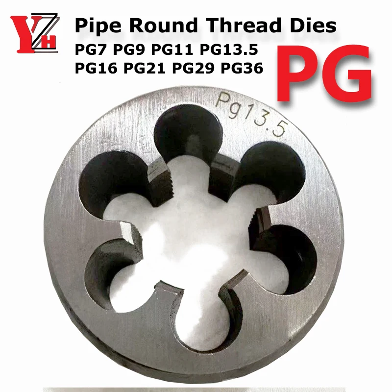 

Штамп для трубной резьбы Круглая матрица PG немецкого стандарта 80г. ° Правый режущий инструмент Легированная сталь PG7 PG9 PG11 PG13.5 PG16 PG21 PG29 PG36