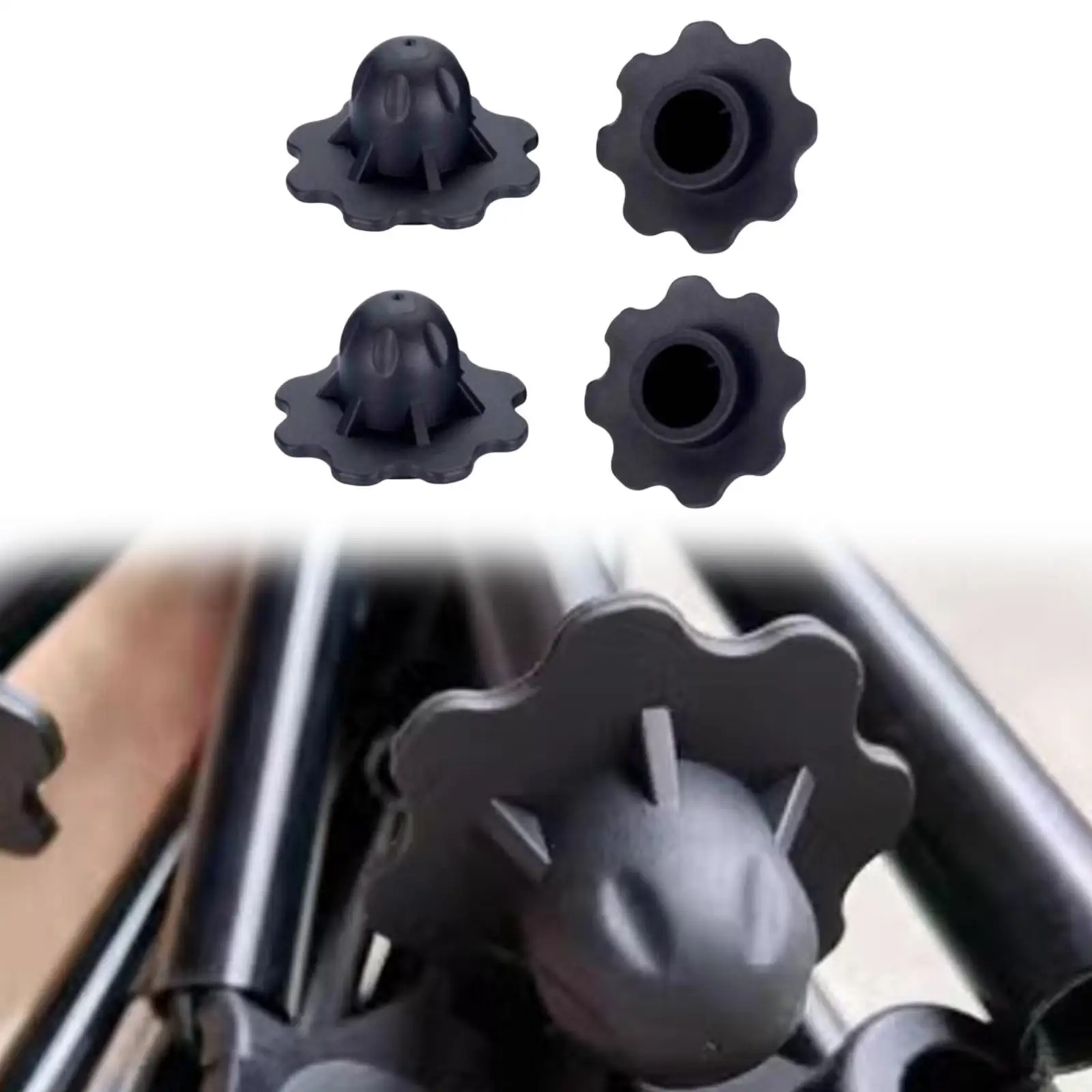 4 قطع من أغطية أرجل الكرسي، أغطية حماية أقدام الأثاث، سهلة التركيب، واقيات أرضية أرجل الكرسي البديلة للمشي لمسافات طويلة #2