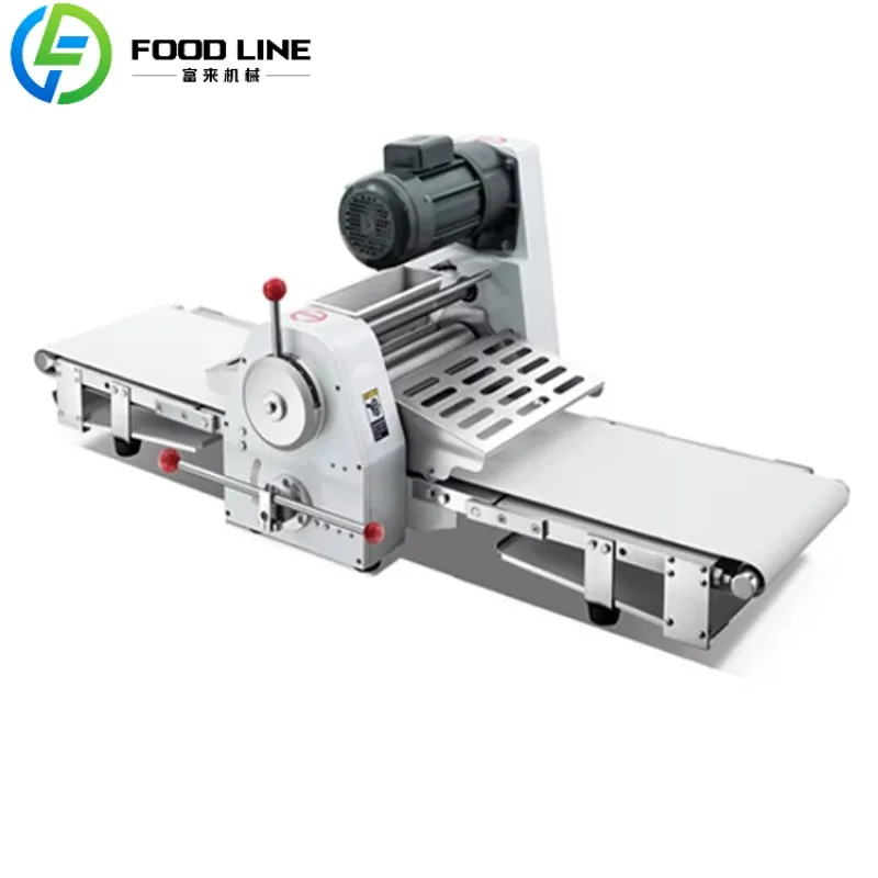 آلة ضغط المعكرونة التجارية المخصصة معدات ضغط العجين ذات السعة العالية للمعكرونة الطازجة مع إعدادات سمك قابلة للتعديل