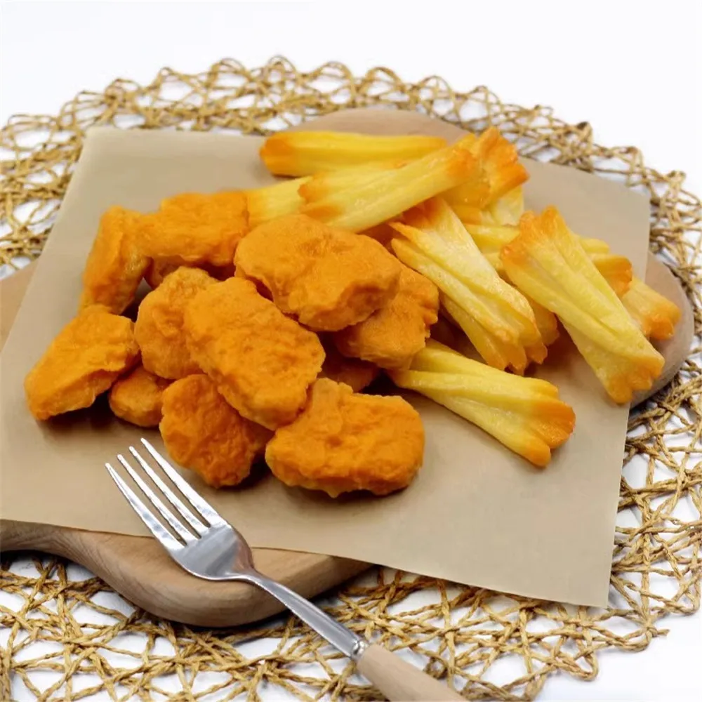 

fake food props shop store decoration simulation Fried chicken nuggets chunks Wings Drumsticks French Fries model