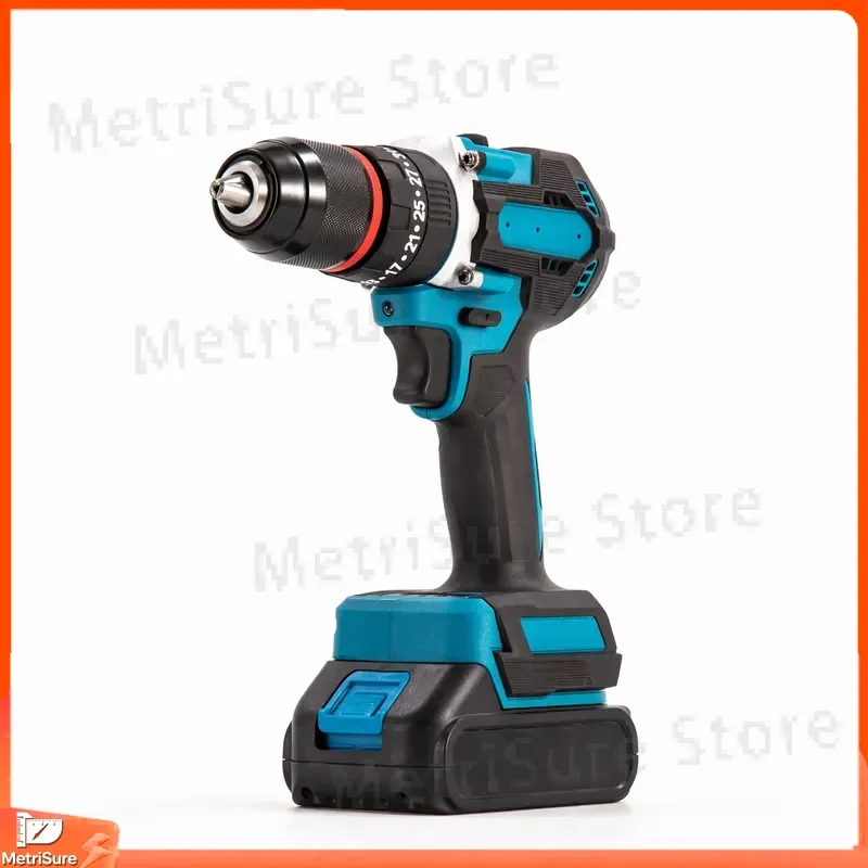 High Performance Handheld Double Axis Three Function Lithium Drill Brushless Motor Power Tool Cordless Drill for DIY