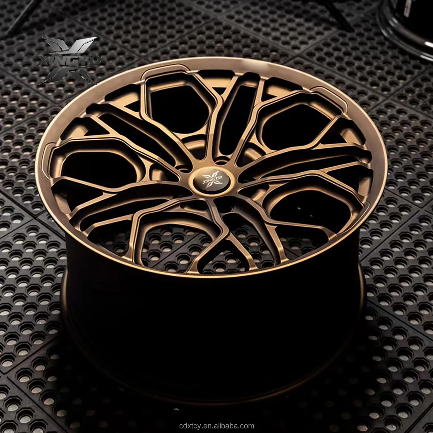 18 19 20 21 22 Inch Glossy Gold Monoblock Forged Passenger Alloy Rims 5x108 5x114.3