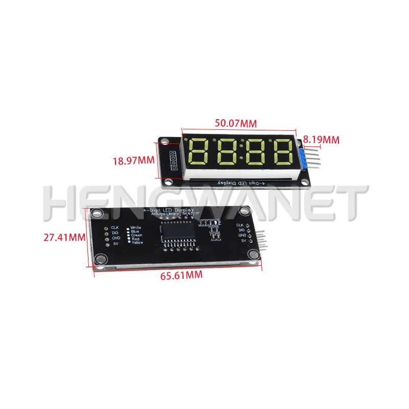1PCS TM1637 0.36 Inch 7 Segments Digital Display Tube 4-Digit LED Module Board For Arduino