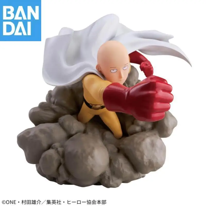 Original Bandai Namco Banpresto One Punch Man Saitama Anime Figure Model Collector Toy Gift Desktop Ornament New and Unopened