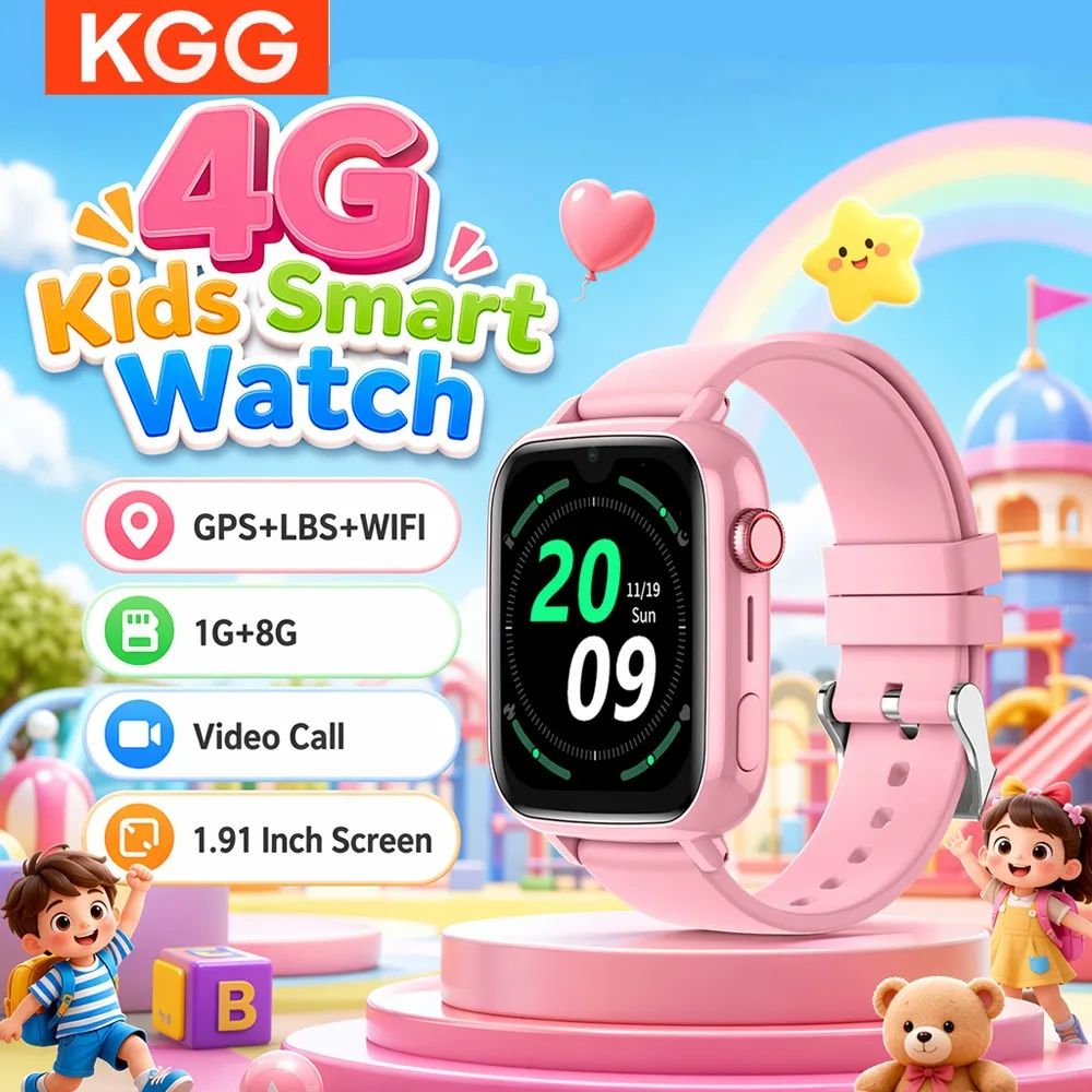 4G Smart Watch Kids GPS WIFI Video Call SOS APP Download Child Smartwatch Camera Monitor Tracker Location Phone Watch