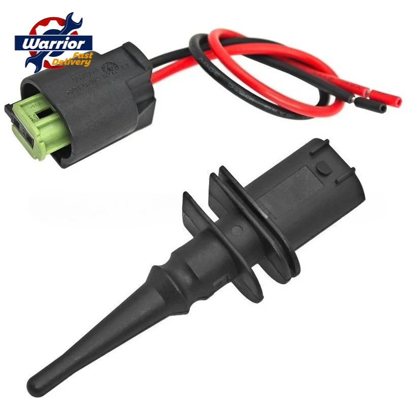 For Bmw Mini External Air Ambient Temperature Temp Sensor With Connector And Wires Sensor Replacement 65816905133 65810141199