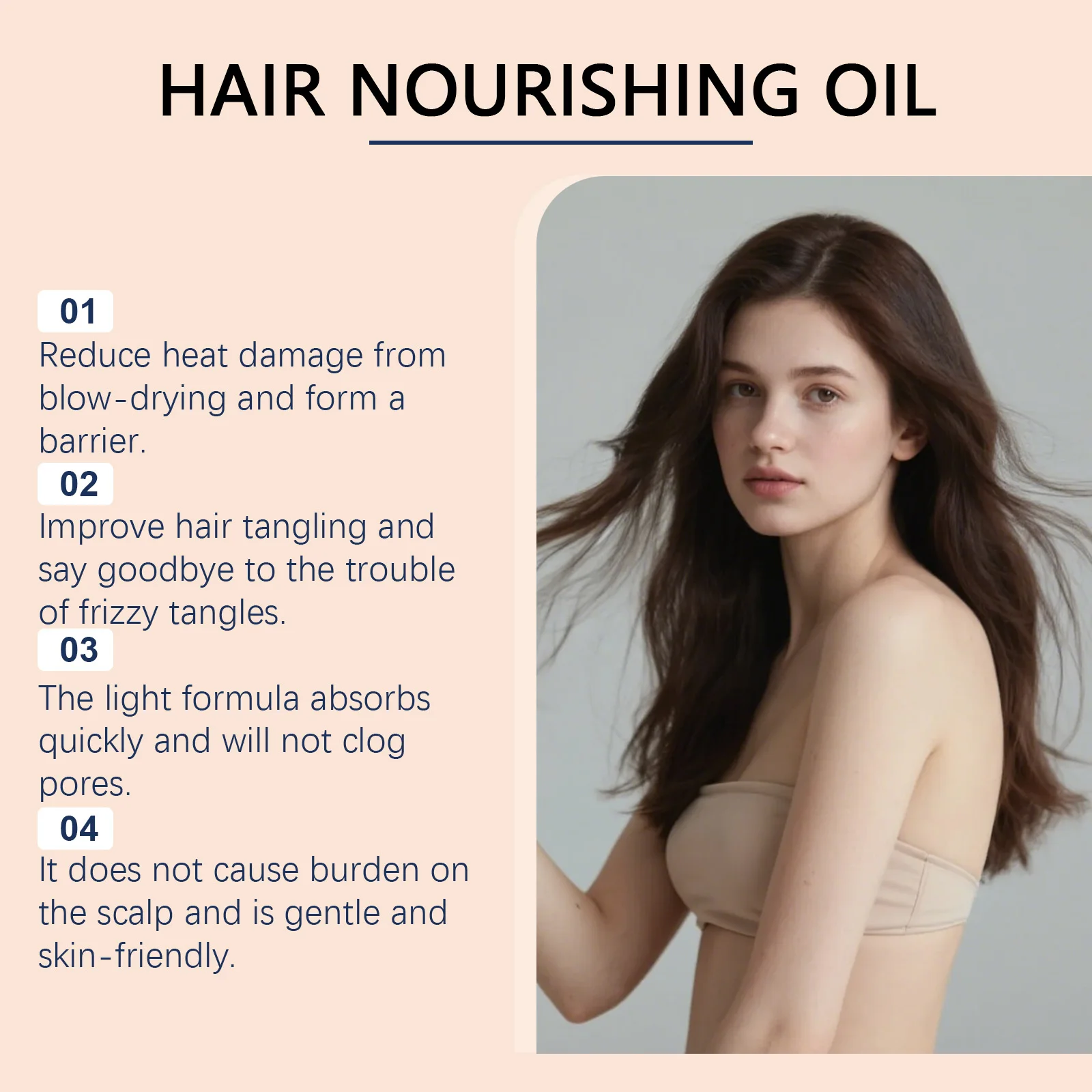 زيت عطري للشعر الكثيف من HOEGOA يعزز الدورة الدموية لفروة الرأس ويغذي جذور الشعر وإصلاح الشعر التالف ويمنع التساقط