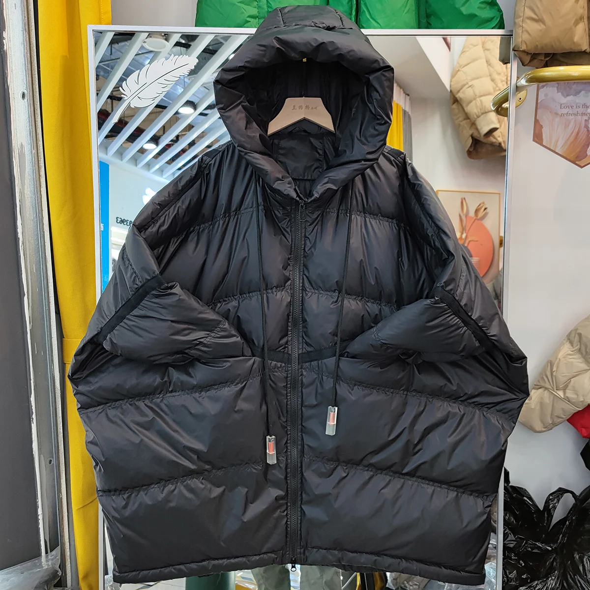 Winter New Women's Down Jacket Loose Hooded Commuting Windproof Oversized Down Jacket