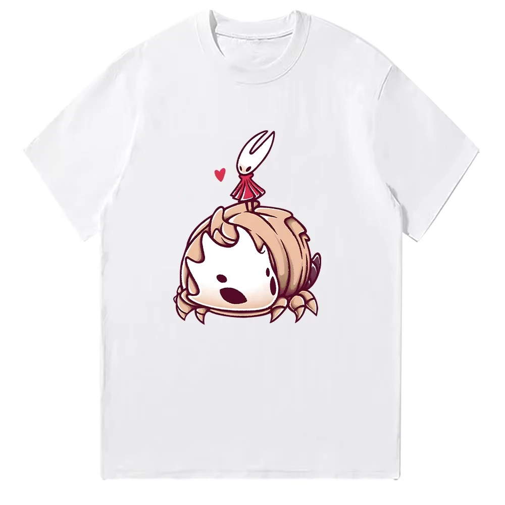 Hollow Knight T-shirt Vintage Loose Oversized Unisex Print T-shirts Men Women Clothing Summer Short Sleeve Neutral high quality