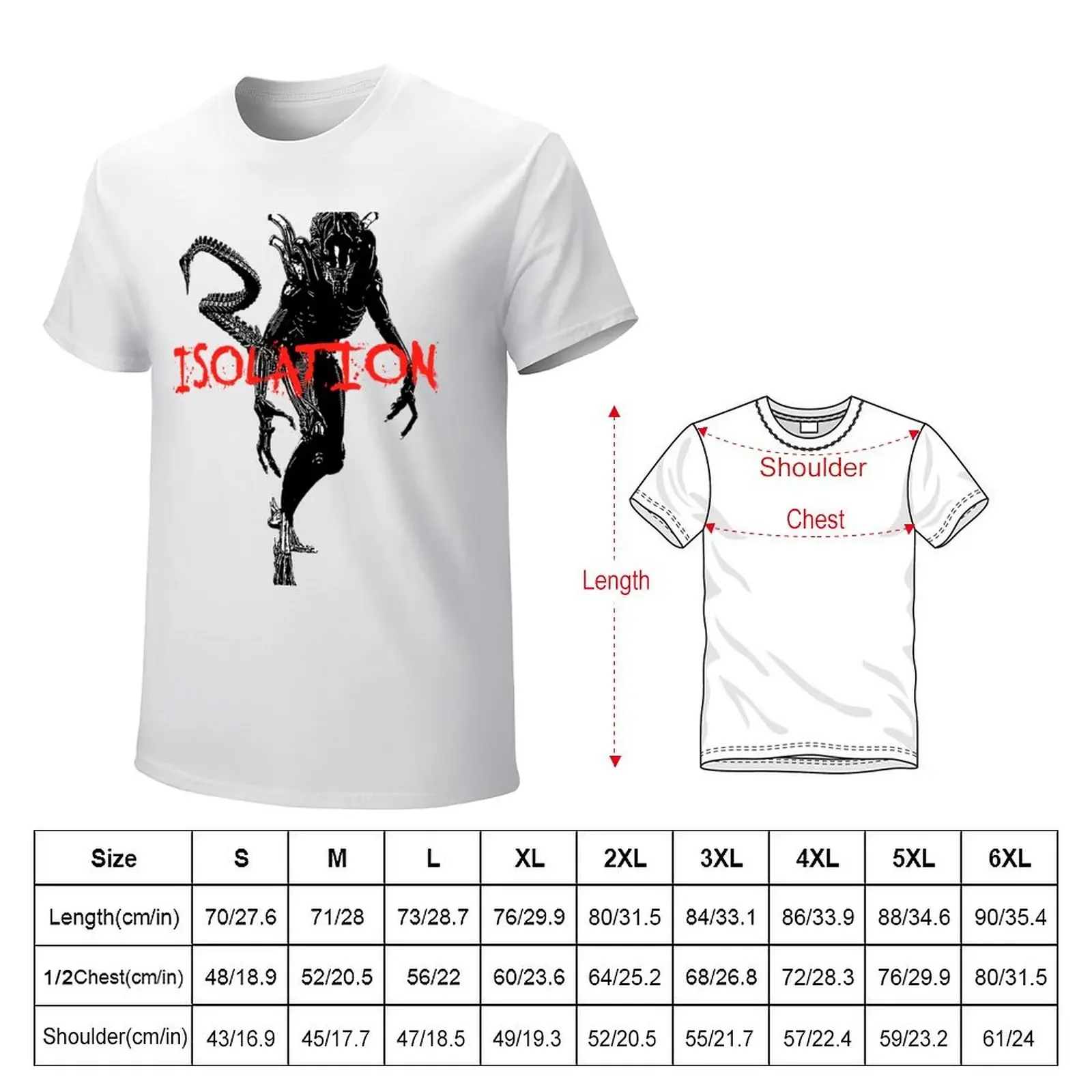 NEW* ALIEN: ISOLATION MERCHANDISE... ISOLATION T-shirt customizeds funnys Aesthetic clothing mens plain t shirts