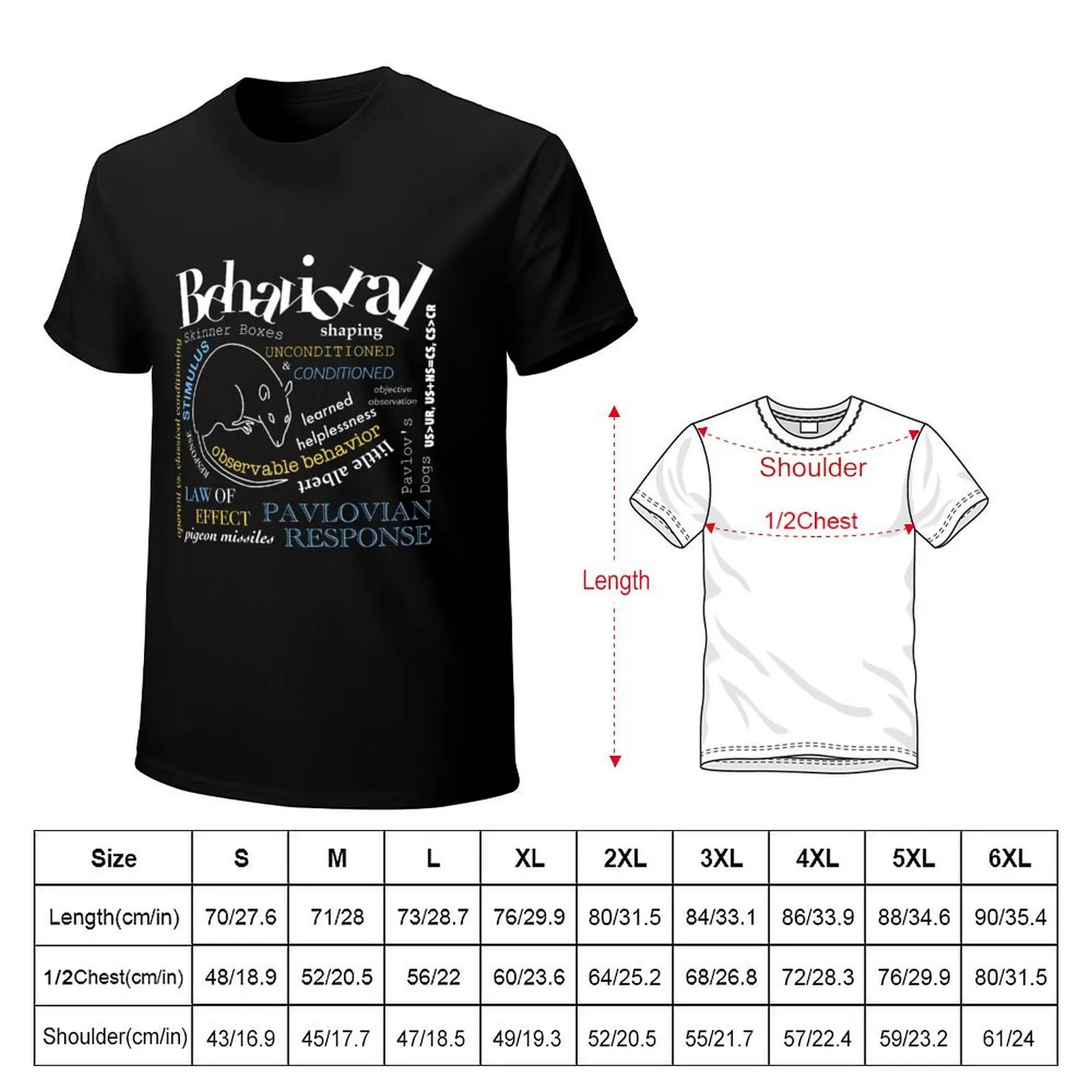 AP Psychology - Behaviorism T-Shirt Simple Casual Short Sleeve Cotton T-Shirt