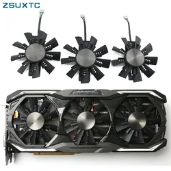 ZOTAC GeForce GTX 1080 1070 Ti AMP Extreme + 그래픽 카드 쿨링 선풍기, GA92S2U 4 핀 GTX1070 GTX1080 쿨러 선풍기