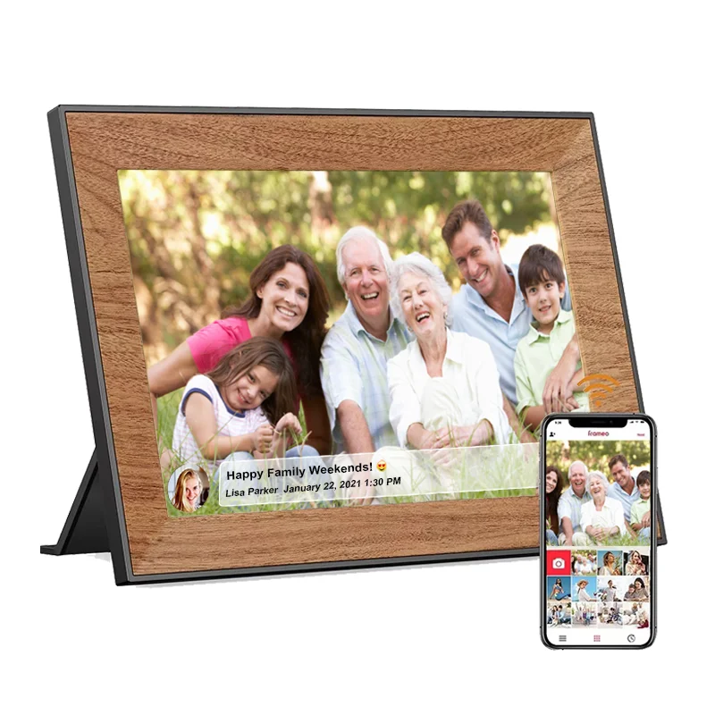 

10.1 inch Digital Photo Frame WiFi IPS Electronic Photo Album 32GB HD Touch Screen Frameo Auto-Rotate Digital Picture Frame Gift