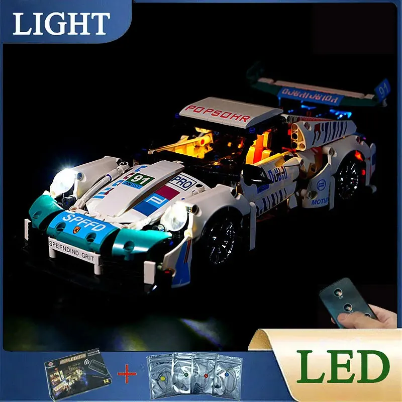 

Комплект светодиодных фонарей RC DIY для LEGO 10214, набор строительных блоков технического спортивного автомобиля (только светодиодный светильник, модель без блоков)