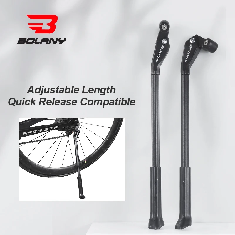 Bolany Bicycle Foot SupportMountain Bike Rear SupportAdjustable Folding Bike Parking RackSingle Bike Support Accessories