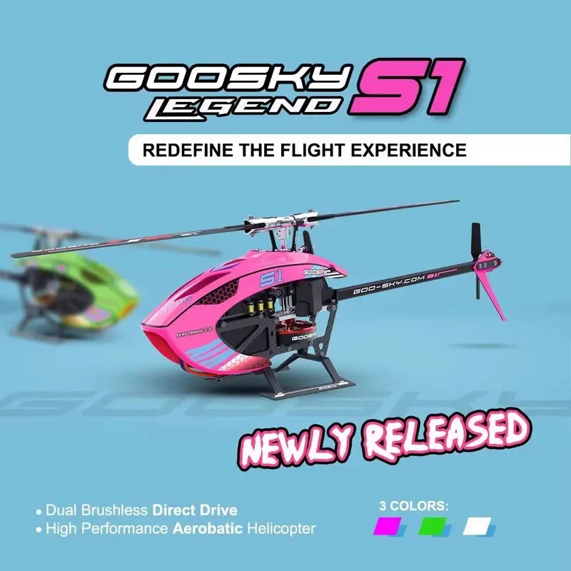 Goosky S1 helikopter zdalnego sterowania bezszczotkowy silnik S1 Model 3d kaskaderski dron helikopter zdalnie sterowany