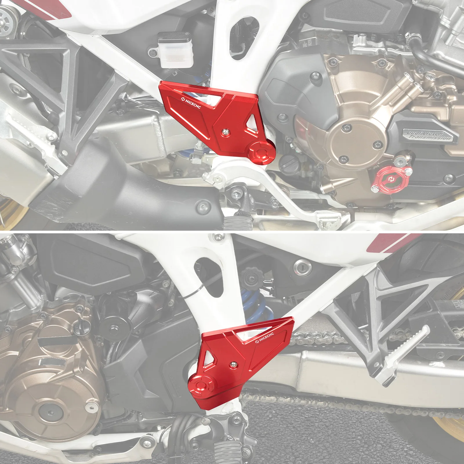 Für Honda CRF1100L Africa Twin /Adventure Sports Motorrad Rahmenschutz Vorderer Kettenradschutz Africa Twin 2026 2025 2024 – Detail 27