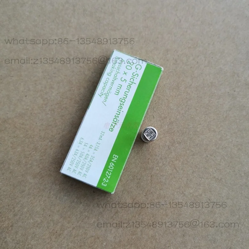 Fuse fuse 5 * 20 slow delay T1L250V, glass tube material, a box of 10