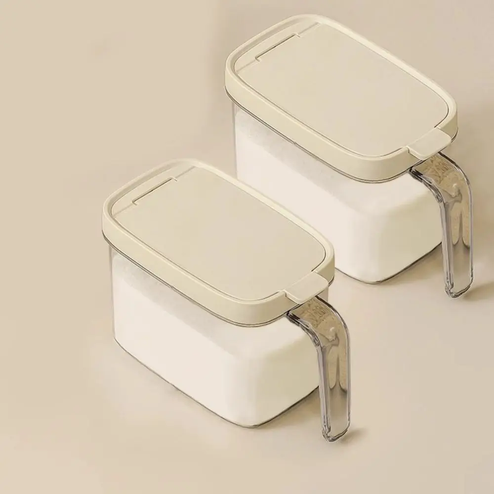 

Durable Plastic Spice Jars Moisture-proof with Lid Spice Storage Container Sealed Salt Seasoning Box Kitchen Supplies