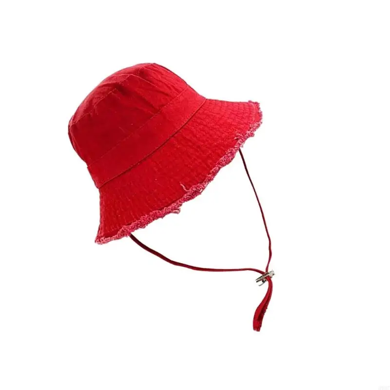 39BC قابل للتعديل واسعة الحواف قبعة الشمس الشمس واقية لينة قبعة بحافة المتعثرة صياد قبعة للنساء السفر عطلة الشاطئ #3