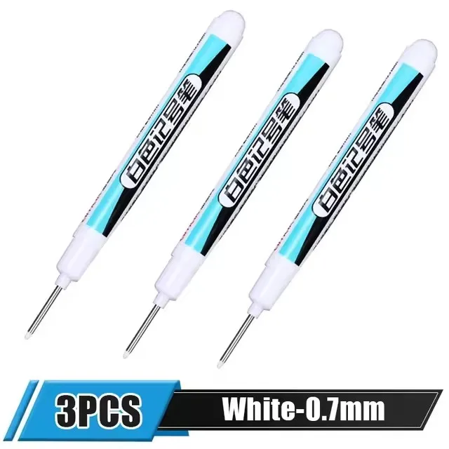 0.7/1.0/2.5MM Witte Permanente Marker Pennen Markers Verf Pen Voor Hout Plastic Leer Glas Steen Metaal kunst Schilderen Leveringen
