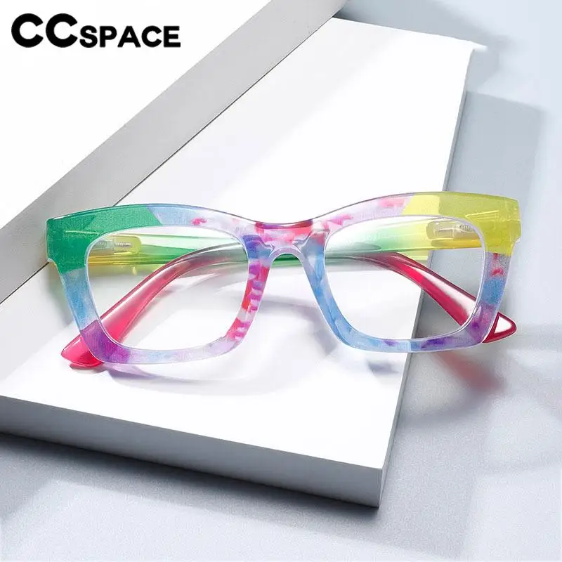 R57567 Stylish Colorful Blue Light Blocking Glasses Frame Women Casual Optical Presbyopia Eyeglasses Customizable Prescription