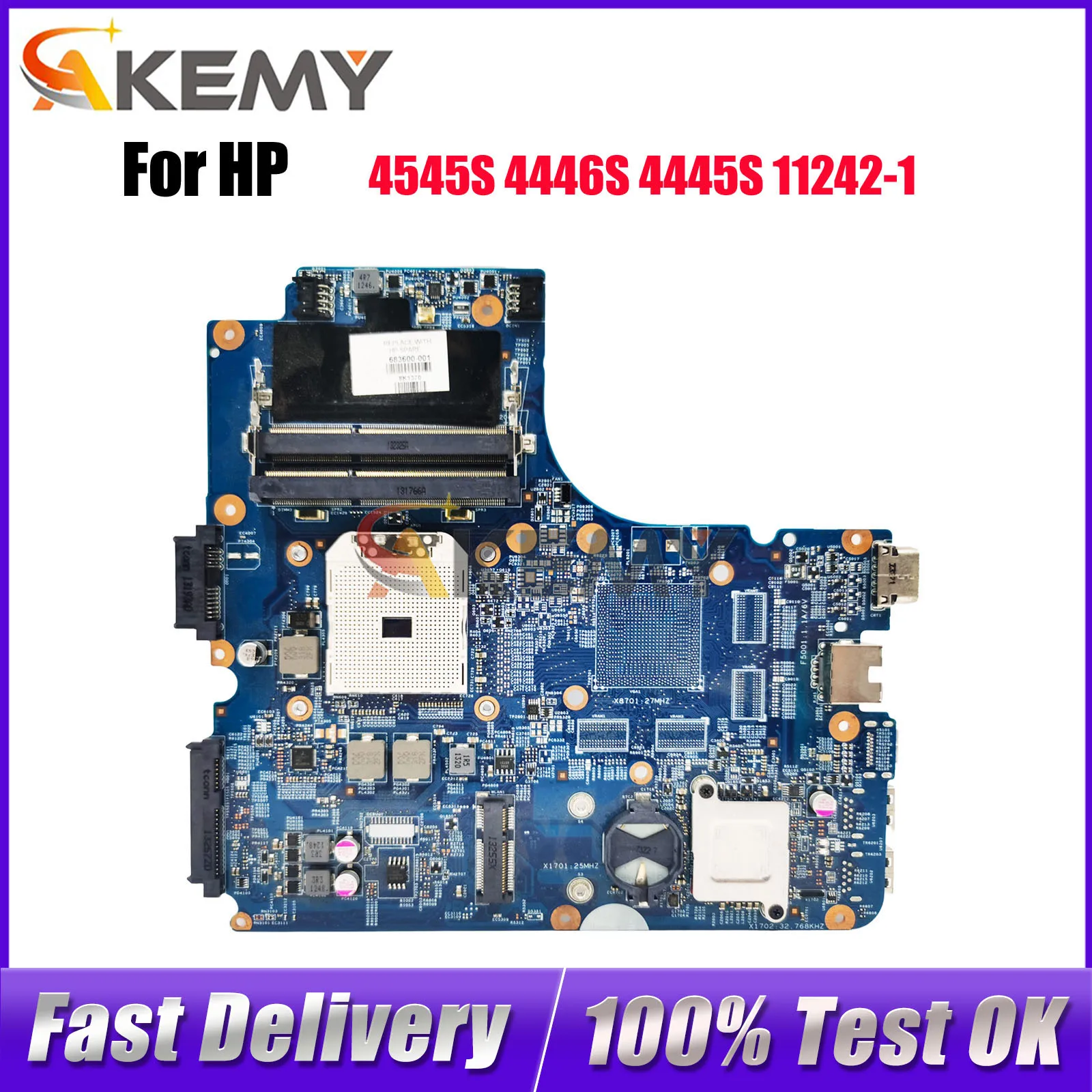 

Материнская плата для ноутбука HP Probook 4540S 4545S 4445S 11242-1 683600-501 683600-001 DDR3 100% полностью протестирована