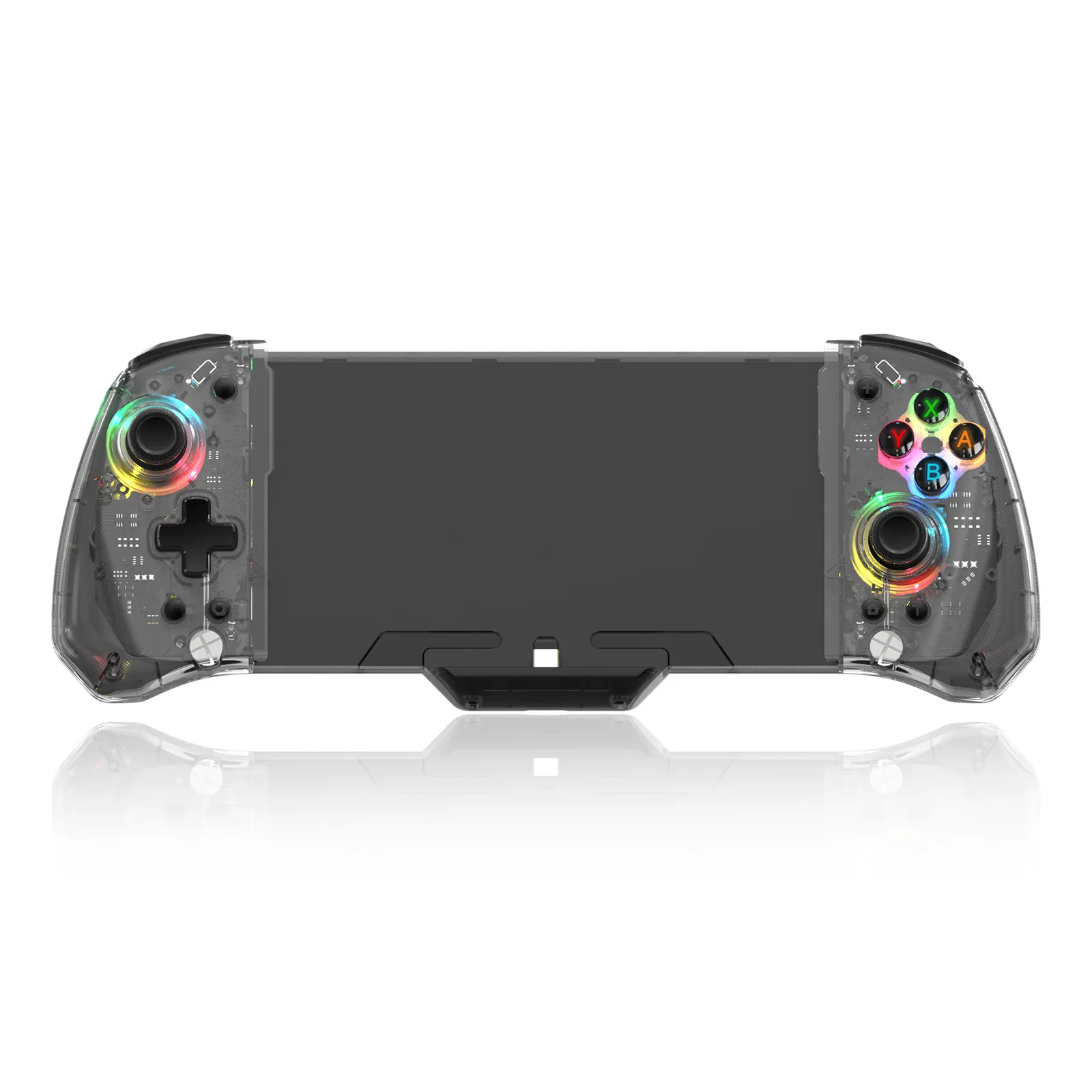 YS43/YS44/YS45 RGB Colorful Transparen For Switch game console in-line handle suitable Controller Joypad Gamepad Joystick