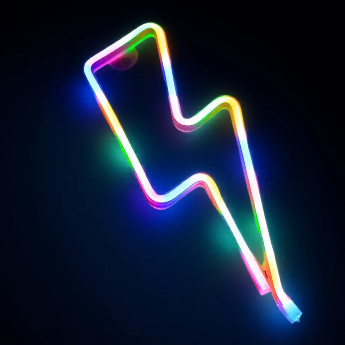 Multicolor LED Lightning Lamp Neon Style Creative Home Decor Festival Atmosphere Light Unique Design