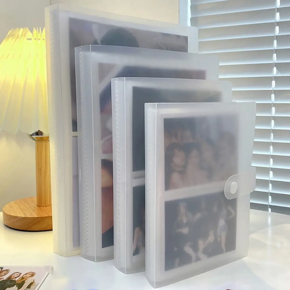 Nuevo álbum de fotos de libro coleccionable, tarjetero de PVC con 80/160 ranuras, soporte transparente para sesión fotográfica de 3/4/5/6 pulgadas, Idol Star