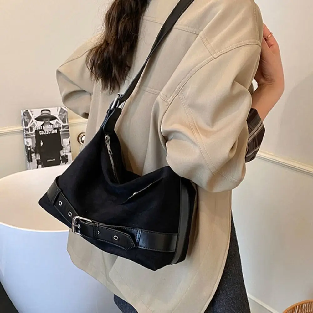 عادية الكورية نمط الجلد المدبوغ حمل حقيبة حمل حقيبة بلون ماتي بولي Hobo حقيبة بولي Leather الجلود سعة كبيرة تحت الإبط حزم مكتب عامل